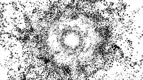 Abstract Background White And Black Bubbling Circles 22 Video stock 255287661