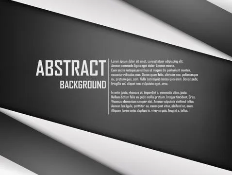 Abstract background of white and black origami paper. Vector illustration Stock-Illustration