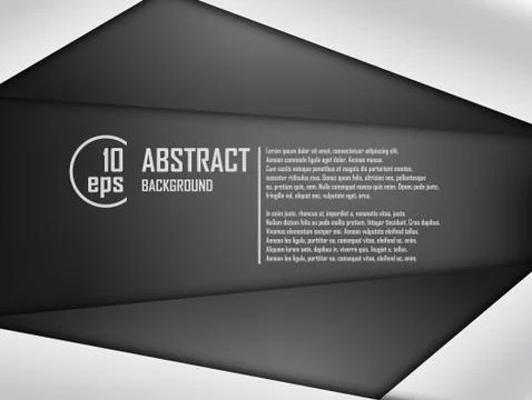 Abstract background of white and black origami paper. Vector illustration Stock Illustration