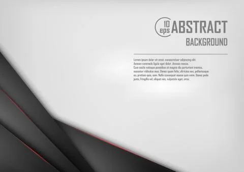 Abstract background of white and black origami paper. Vector illustration Stock Illustration