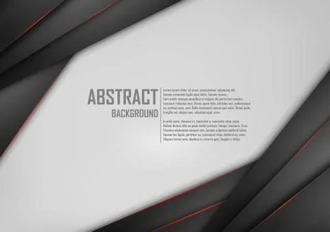 Abstract background of white and black origami paper. Vector illustration Stock Illustration