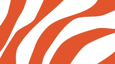 Abstract background with white and orange curved lines Stock Illustration