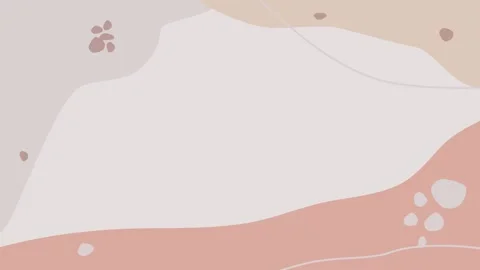 Abstract background with white and peach shapes and spots Vidéo 335111003