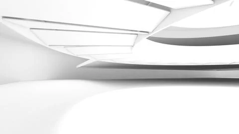 Abstract background white arch structure,curved structure,3d rendering 스톡 일러스트