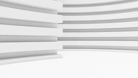 Abstract background white arch structure,curved structure,3d rendering 스톡 일러스트