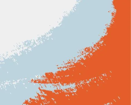 Abstract background white blue orange spots blots Stock Illustration
