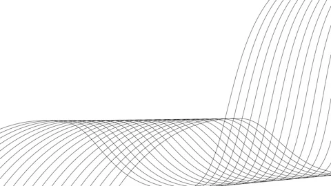 Abstract background with white curved grid lines forming wave-like intersec.. Video stock 337005507