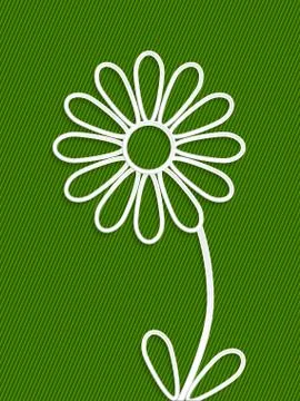 Abstract background with white flower Stock Illustration