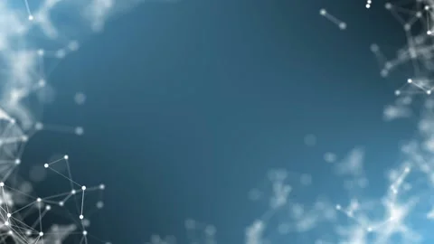 An abstract background. White frame of rotating digital structures. Seamless Stock Footage 230601019