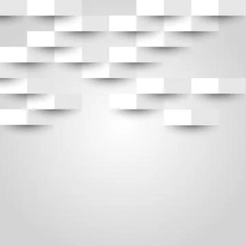 Abstract background with white geometric texture Stock Illustration