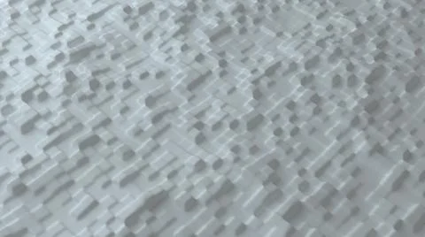 Abstract background with white grid smooth squares. Cell structure surface. M Illustrazione stock