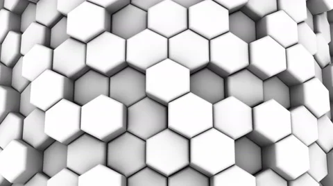 Abstract Background of White Honeycombs Stock Footage 58937706