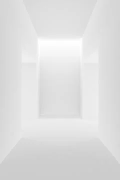 Abstract background of white interior design. 3D rendering. Stock Illustration