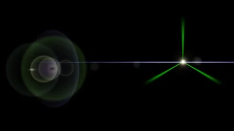 Abstract background with white line, green and purple circles, and bright white Stock Footage 328274244
