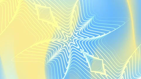 Abstract background with white lines on yellow and blue gradients. Stock Footage 280828097