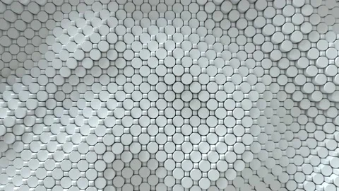 Abstract background with white moving architectural pattern Stock Footage 131632144