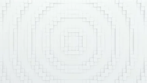 Abstract background with white moving cubic surface Stock Footage 155790310