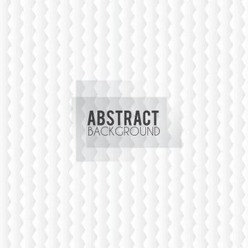 Abstract background with white paper cut shapes. Vector illustration. White Stock Illustration