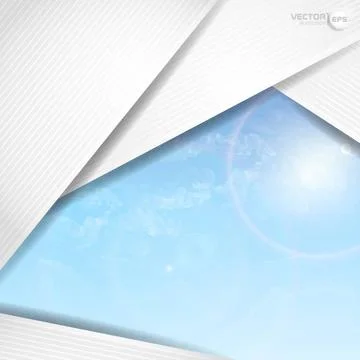Abstract Background With White Paper Layers Abstract Background With White... Stock Photos