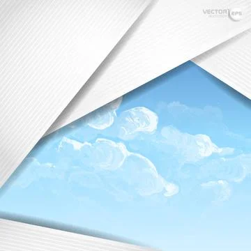Abstract Background With White Paper Layers Abstract Background With White... Stock Photos