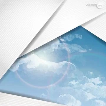 Abstract Background With White Paper Layers Abstract Background With White... Stock Photos