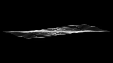 Abstract background. White particle animation seamless loop. Stock Footage 261938143