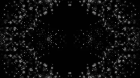Abstract background of white particles in kaleidoscopic style (FULL HD) Stock Footage 55820173