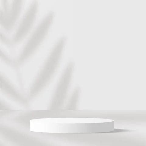 Abstract background with white podium for presentation. Vector Stock Illustration