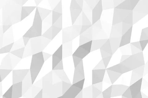 Abstract background of white poligons, 3d render Stock Illustration