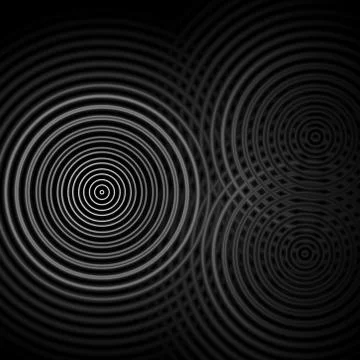 Abstract background, white sound waves oscillating Stock Illustration