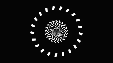 Abstract background white spiral decorative circle design decoration animat.. Vídeo Stock 330408454