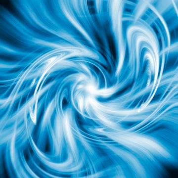 Abstract background, white spiral threads in motion Stock Illustration
