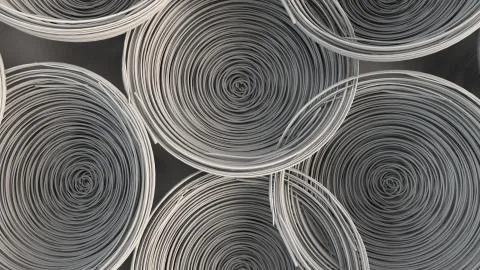 Abstract background from white spiraled coils Stock Illustration