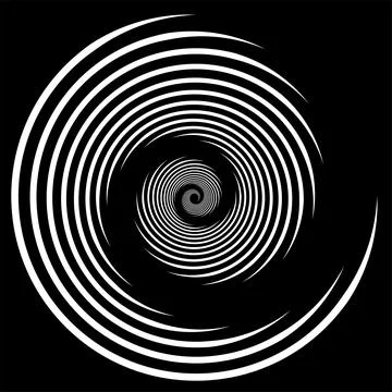 Abstract background. White vortex speed lines. Optical art. Trendy design Stock Illustration