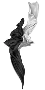 Abstract background of white wavy silk or satin. 3d rendering image. 스톡 일러스트