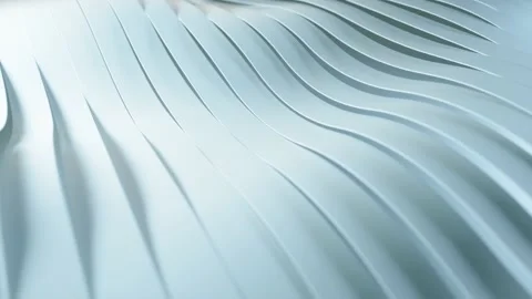 Abstract background with white wavy stripes. Abstract cut paper stripes. Modern 库存影片 146985023