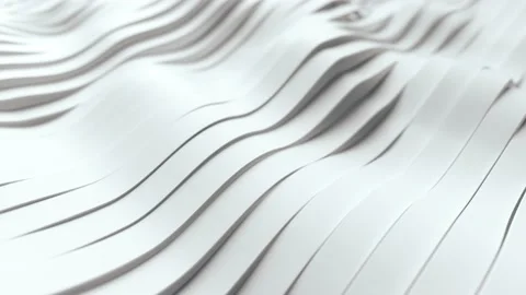 Abstract background with white wavy stripes. Modern black background template Stock Footage 148388187