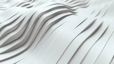 Abstract background with white wavy stripes. Modern black background template Stock Footage 148388203