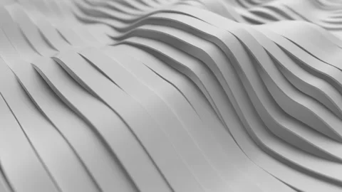 Abstract background with white wavy stripes. Modern black background template Stock Footage 148388215