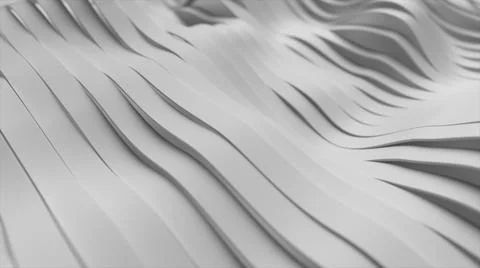 Abstract background with white wavy stripes. Modern black background template イラスト素材