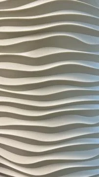 Abstract background of white wavy texture with elegant light and shadow on cu Stock Photos