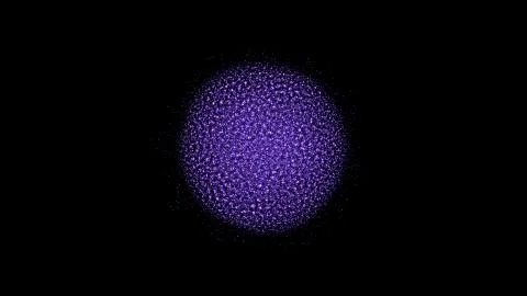 Abstract background wih particles sphere Illustrazione stock