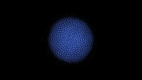 Abstract background wih particles sphere Illustrazione stock