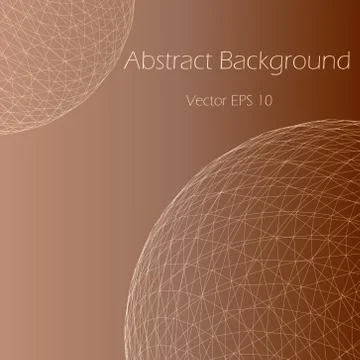 Abstract  background with wire globe Stock Illustration