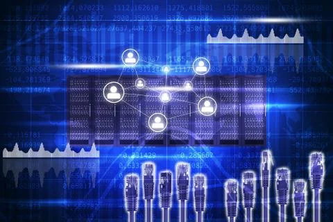 Abstract background with wires 库存插图