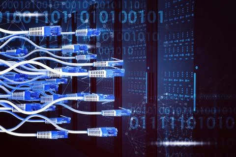 Abstract background with wires Stock Illustration