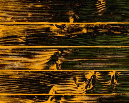 Abstract background. Wooden structure of pine planks in yellow burnt color Stock Illustration