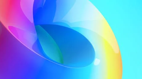 Abstract background work. mobius strip shapes on colorful background Stock Illustration