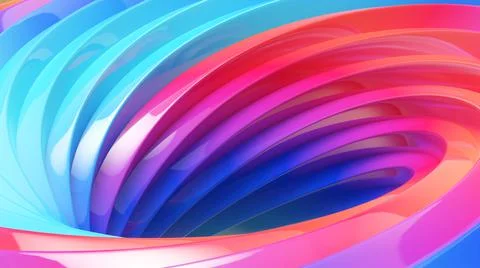 Abstract background work. mobius strip shapes on colorful background,colorful Stock Illustration