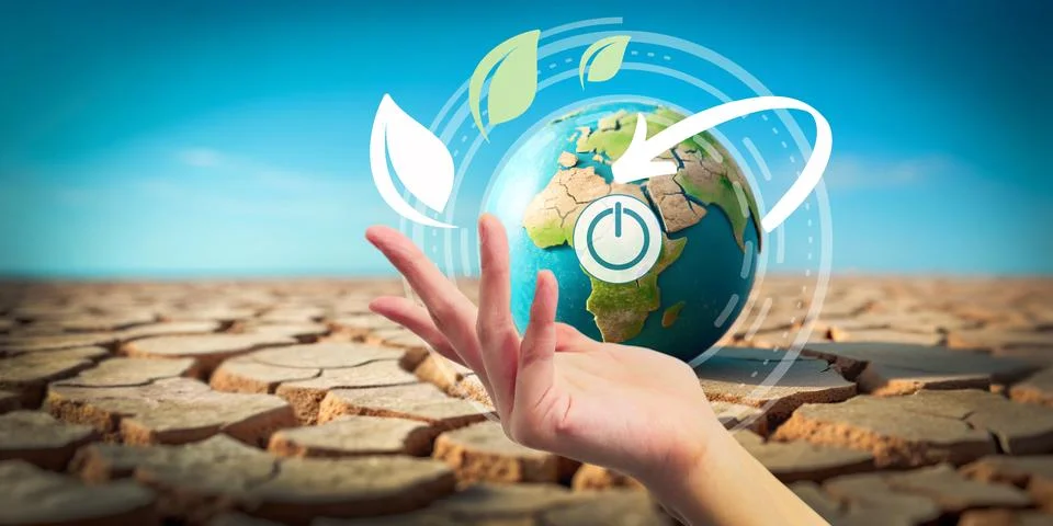 Abstract background. World Environment Day and Nature Care and Drought Crisis Stock Illustration